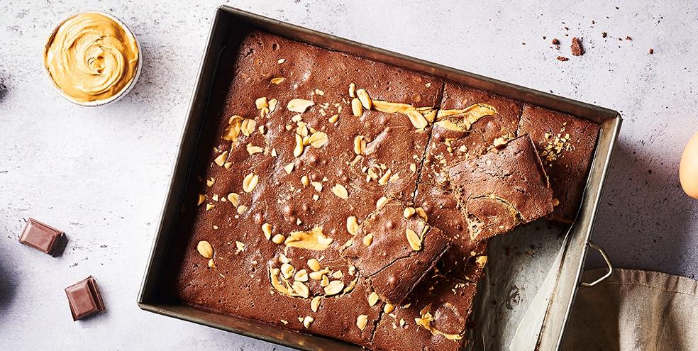 Brownie au peanut butter