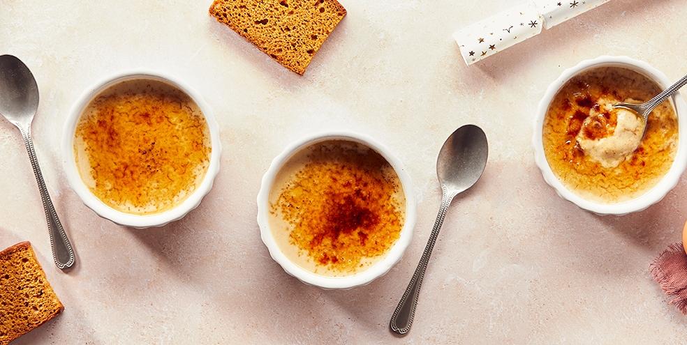 Crèmes brûlées au pain d'épices