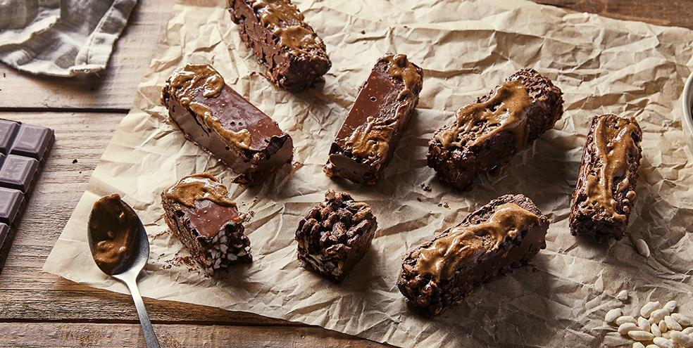 Barres céréales riz soufflé chocolat