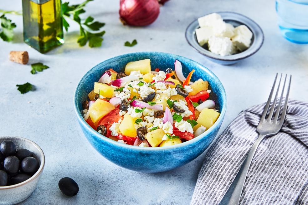 Salade de pomme de terre grecque