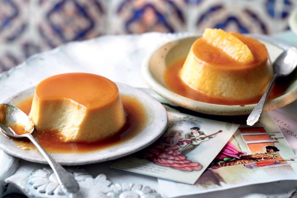 Flan à l'orange et caramel