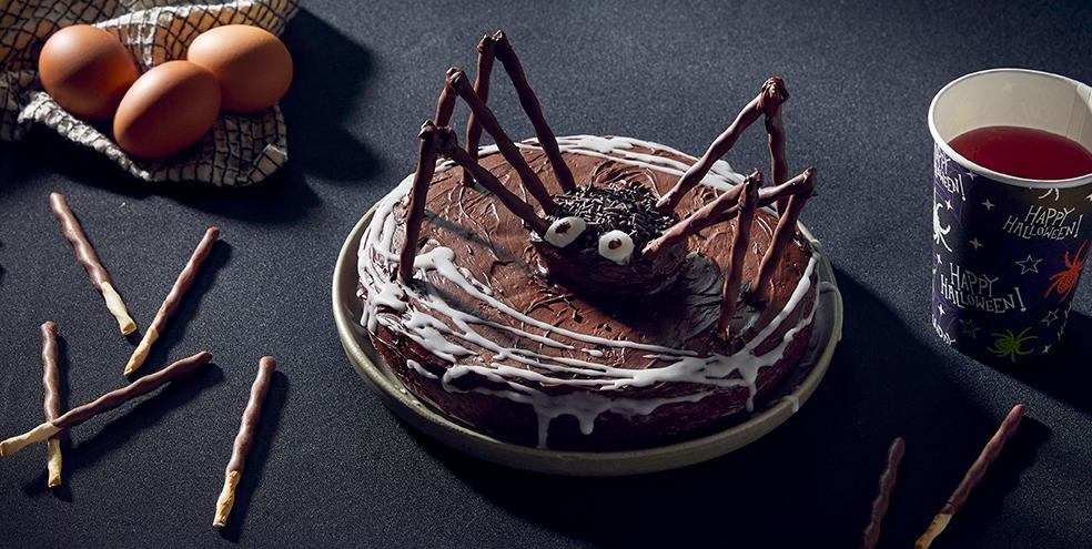 Gâteau araignée pour Halloween