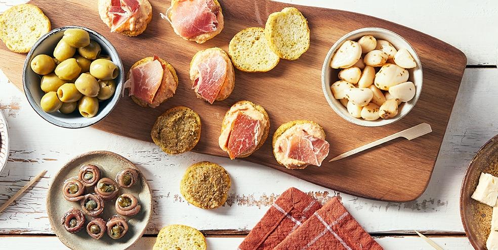 Plateau de tapas espagnols