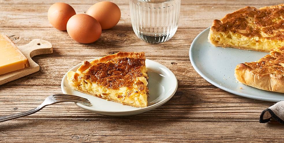 Quiche aux oignons et au gouda