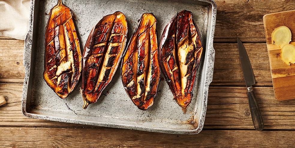 Aubergines grillées à la japonaise