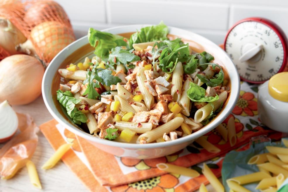 Salade express de pâtes au poulet