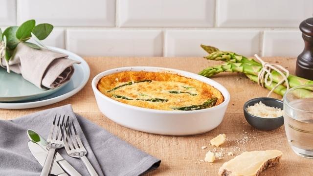 Clafoutis asperges et parmesan