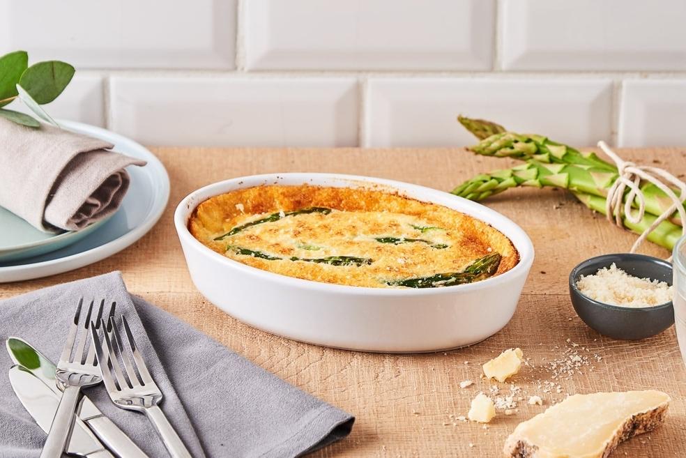 Clafoutis asperges et parmesan