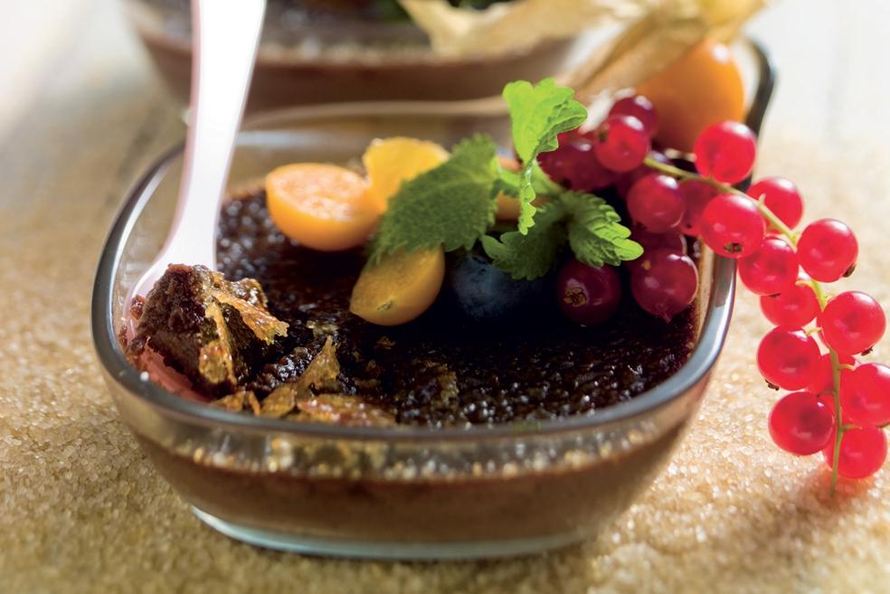 Crème brûlée chocolat-gingembre