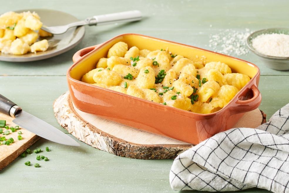Gratin de gnocchis cacio e pepe