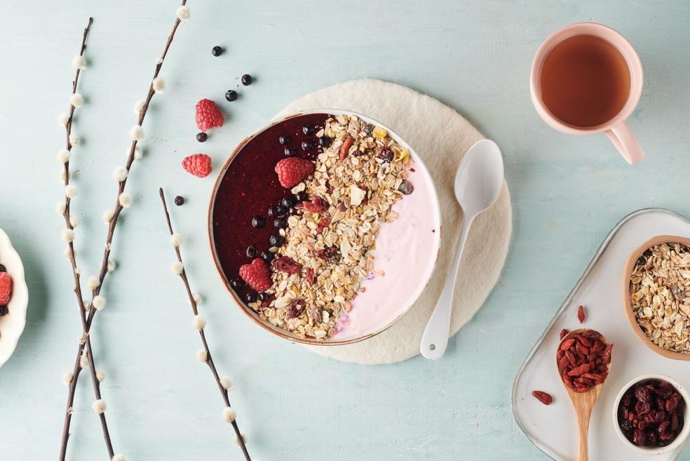 Smoothie bowl Granola aux fruits rouges