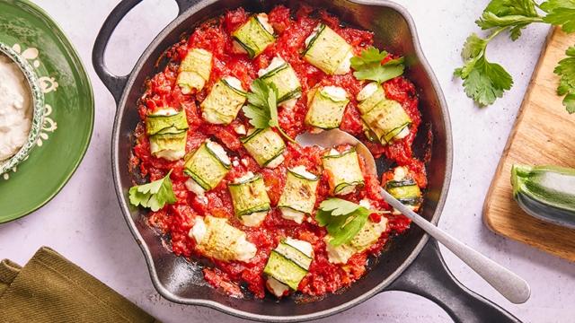 Involtini de courgettes à la ricotta