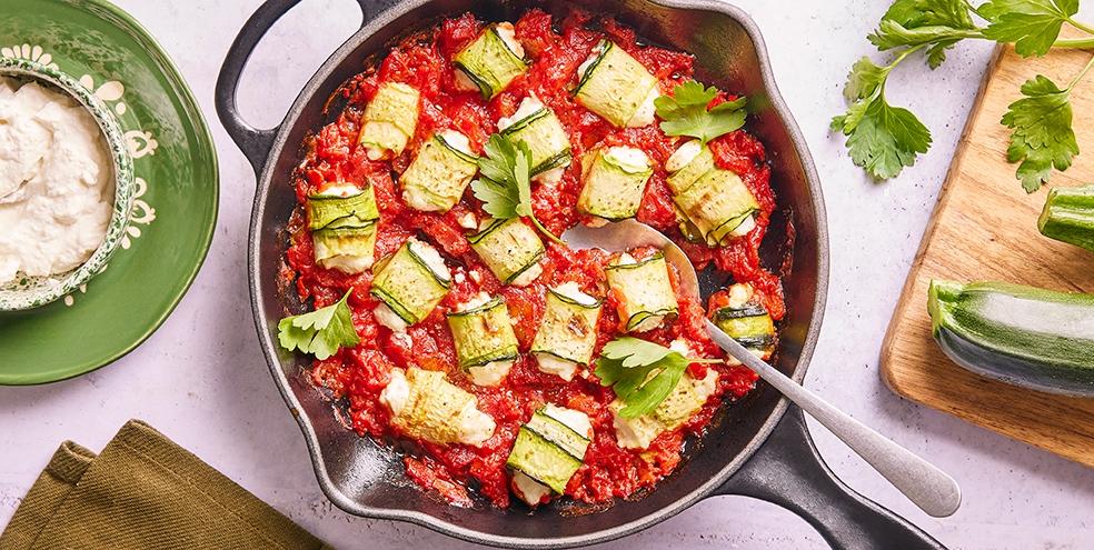 Involtini de courgettes à la ricotta