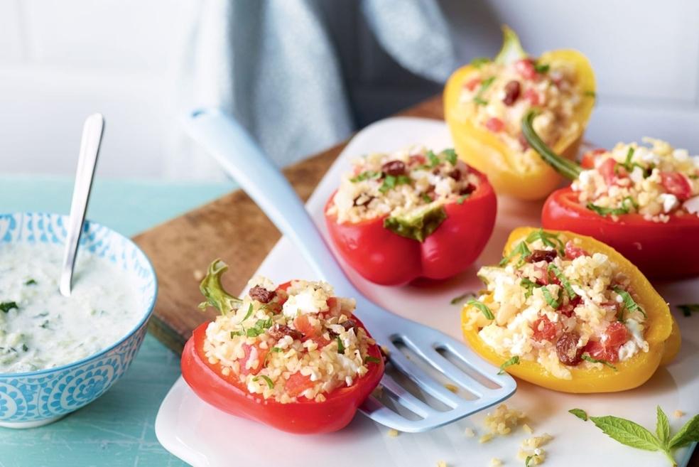 Poivrons farcis à la méditerranéenne au Monsieur Cuisine