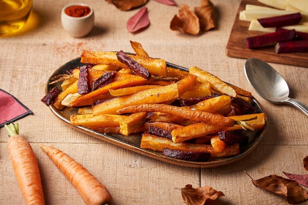 Frites de légumes d’automne