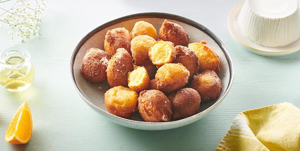 Beignets sucrés à la ricotta