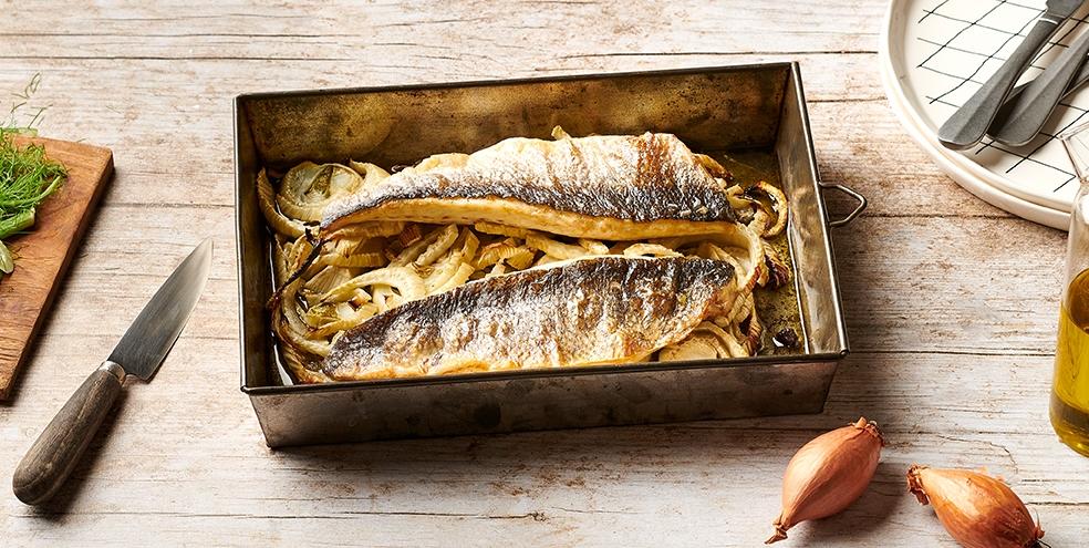 Bar grillé au fenouil