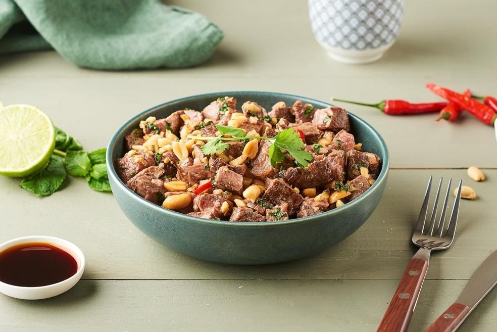 Salade de bœuf grillé à la coriandre