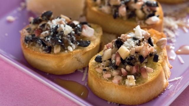 Canapés de champignons