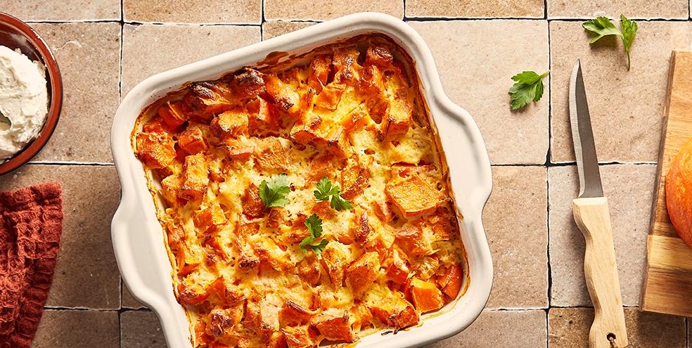 Gratin de potimarron au chèvre