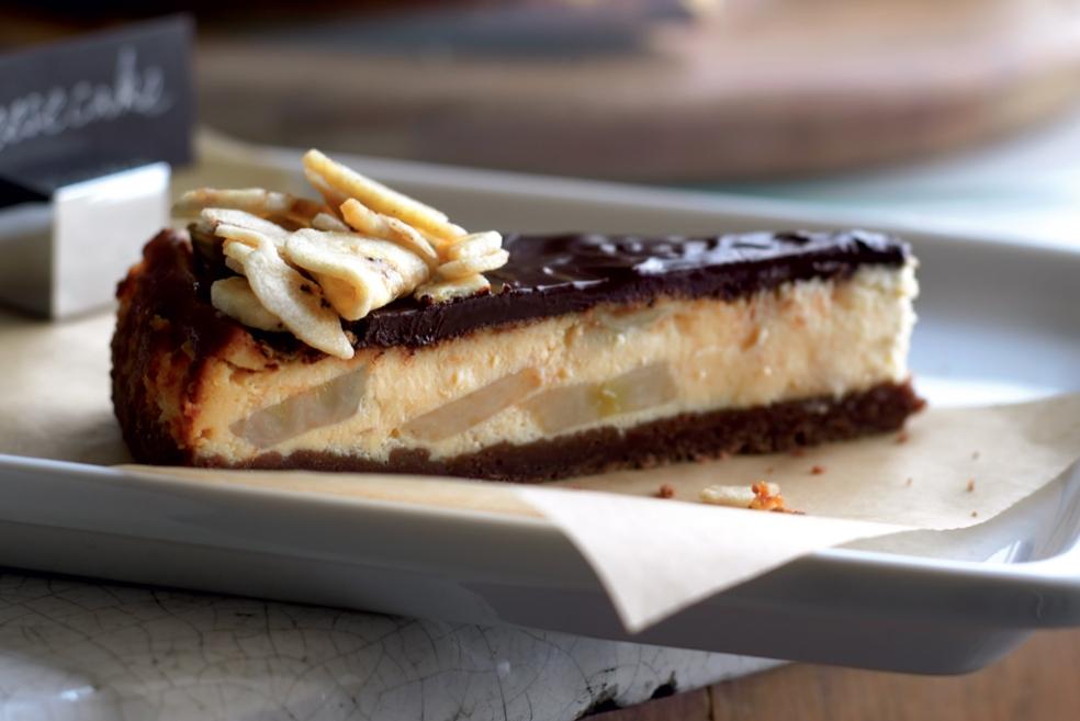 Cheesecake chocolat banane