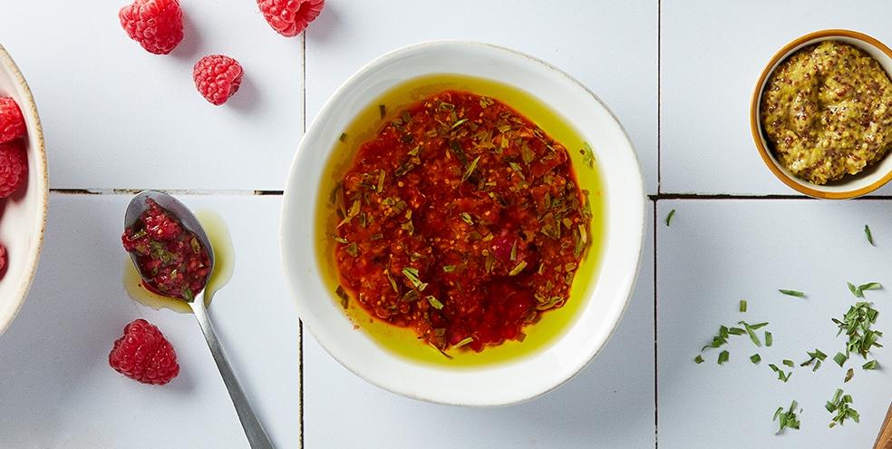 Vinaigrette à la framboise et à l'estragon