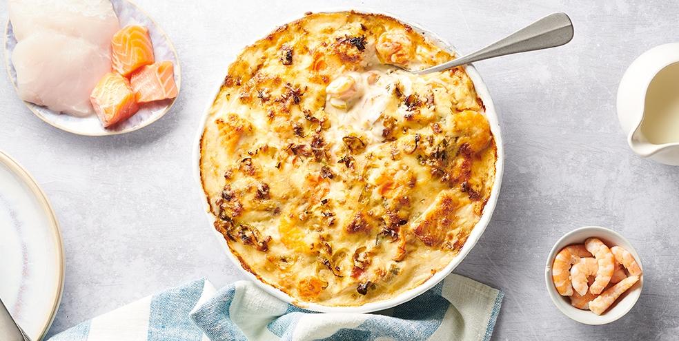 Gratin de la mer à la Béchamel