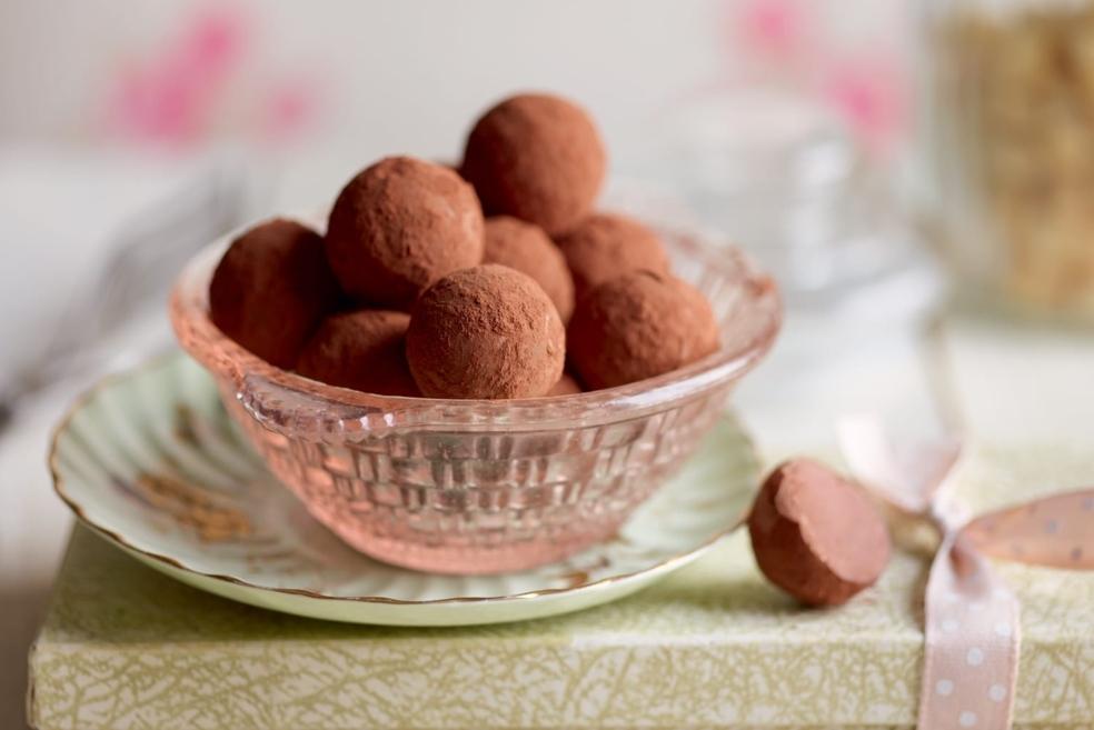 Truffes au chocolat et café