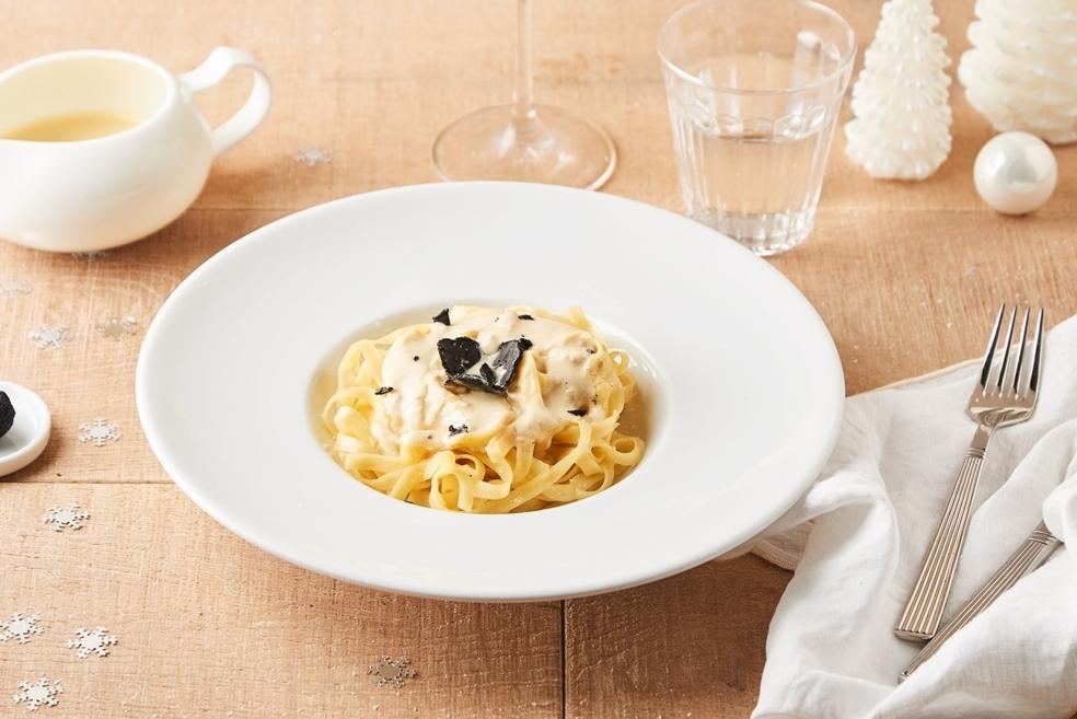 Tagliatelles au foie gras et truffe