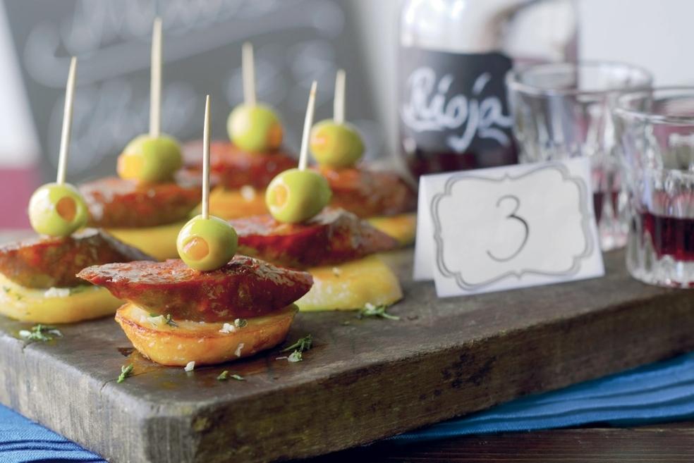 Tapas au chorizo et pommes de terre