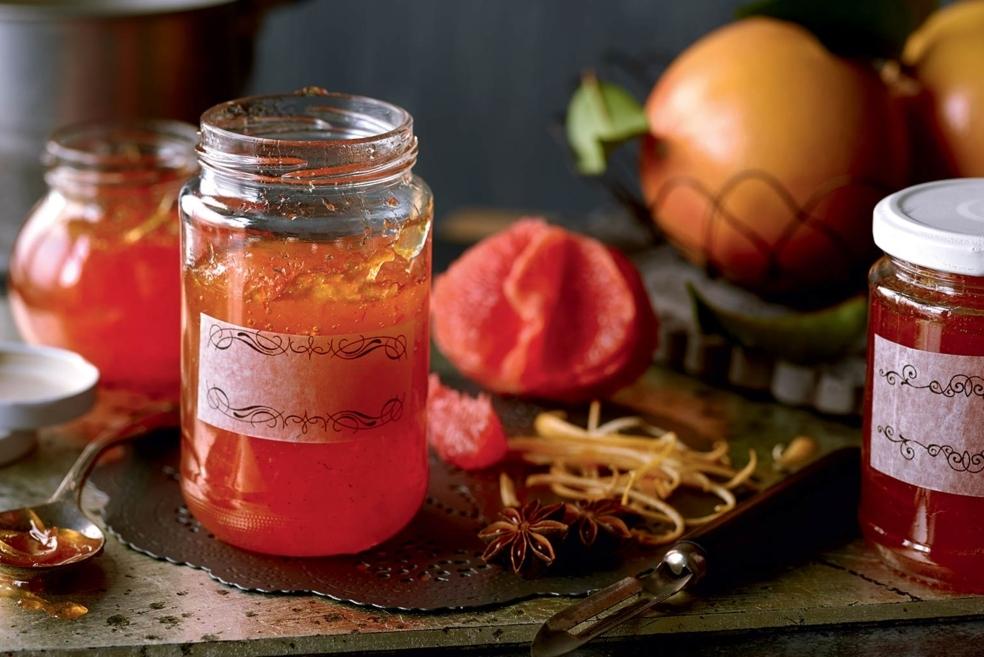 Confiture de pamplemousse rose