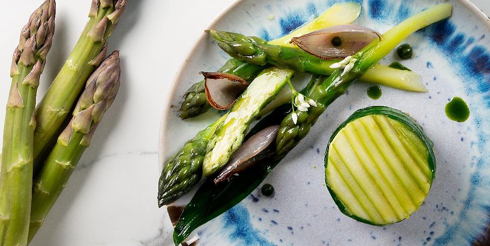 Flan aux asperges by Thierry Marx