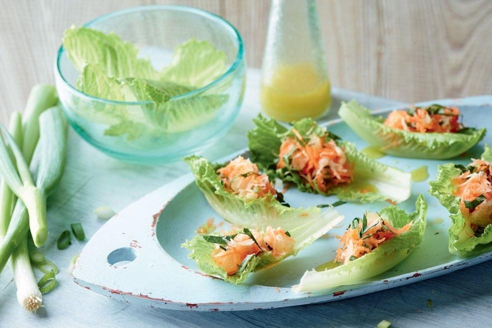 Bouchées de crudités printanières