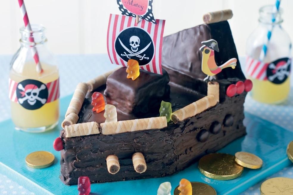 Gâteau bateau pirate
