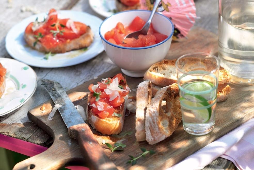 Tartines de tomates à l’espagnole
