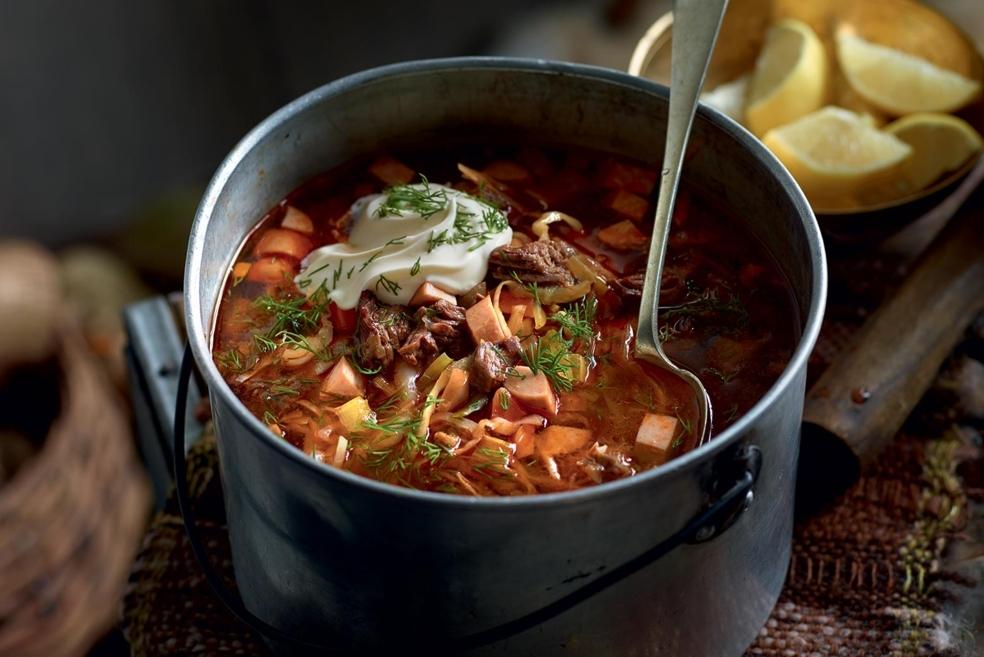 Soupe russe à la viande