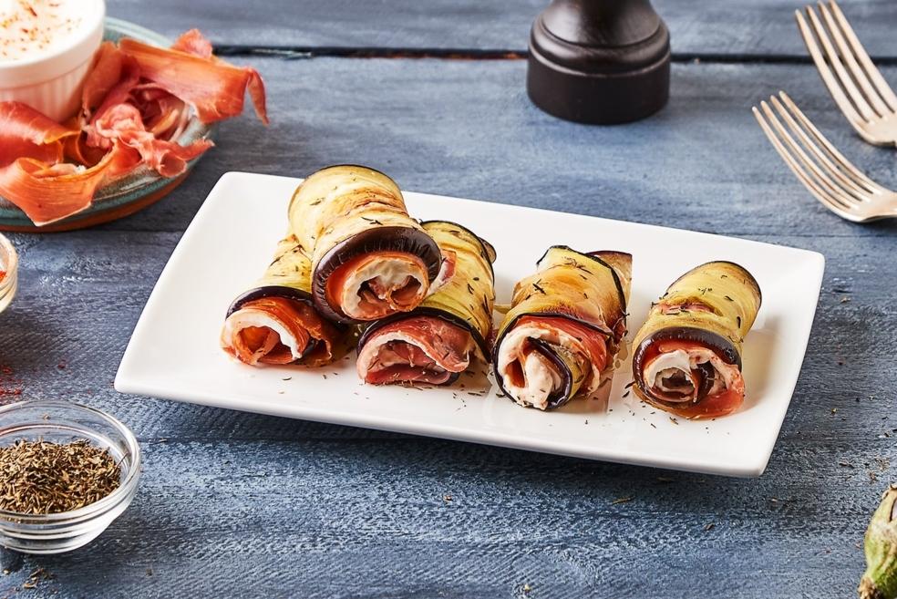 Roulés d’aubergines