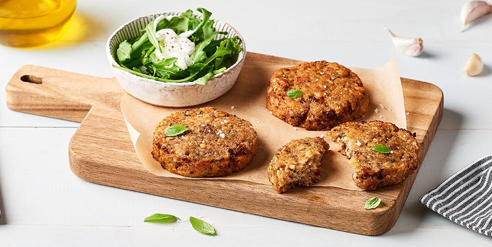 Fishcake de lieu noir et purée pomme de terre, tomates et basilic