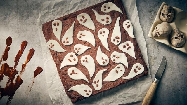 Gâteau au chocolat fantôme