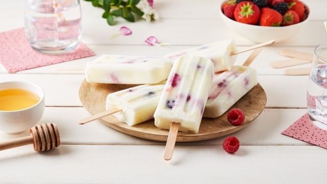 Glace yaourt aux fruits rouges