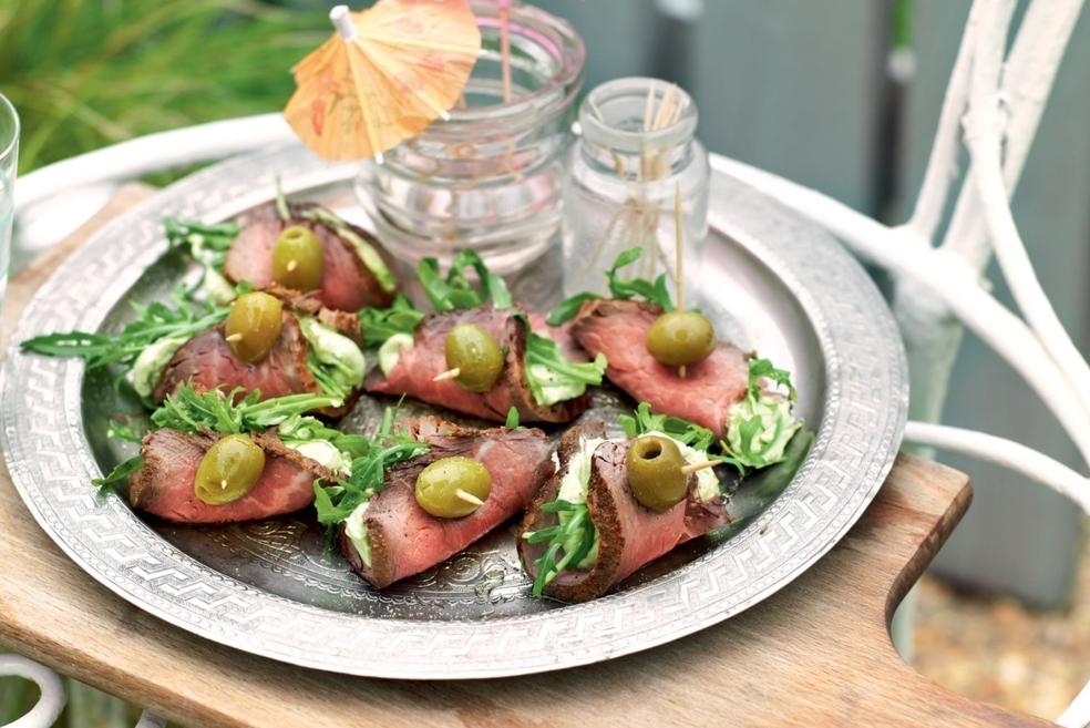 Roulés de bœuf à la crème d’avocat