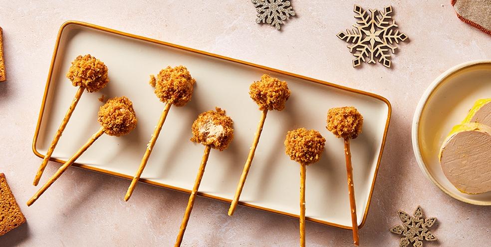 Sucettes de foie gras