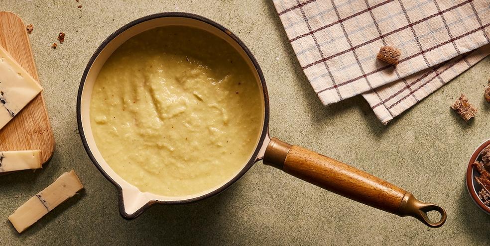 Velouté de poireaux au morbier
