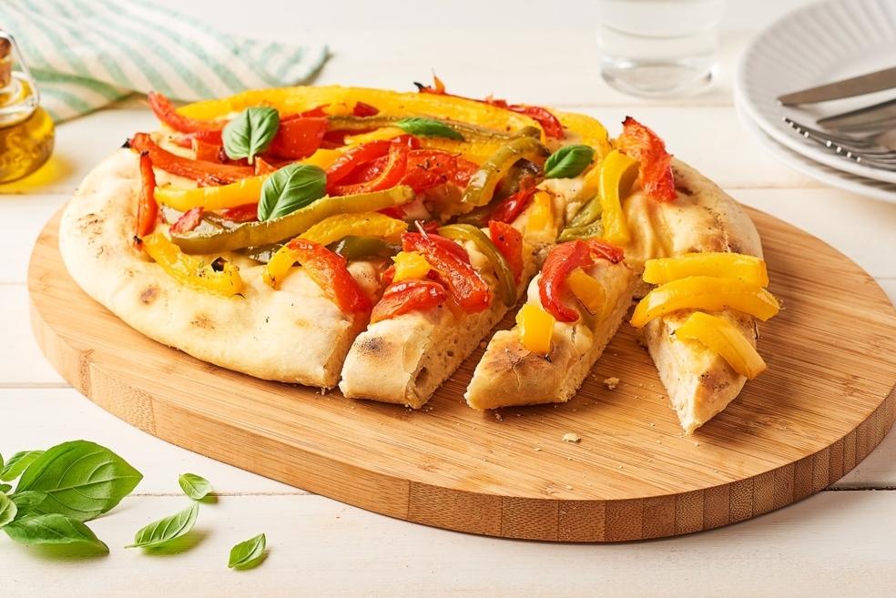 Focaccia aux 2 poivrons