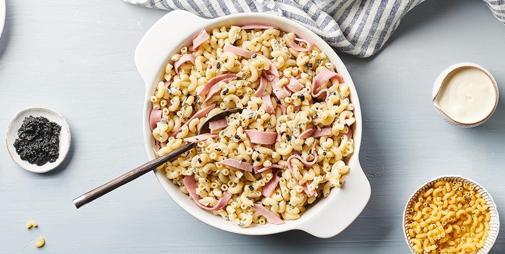 Coquillettes au jambon et à la truffe