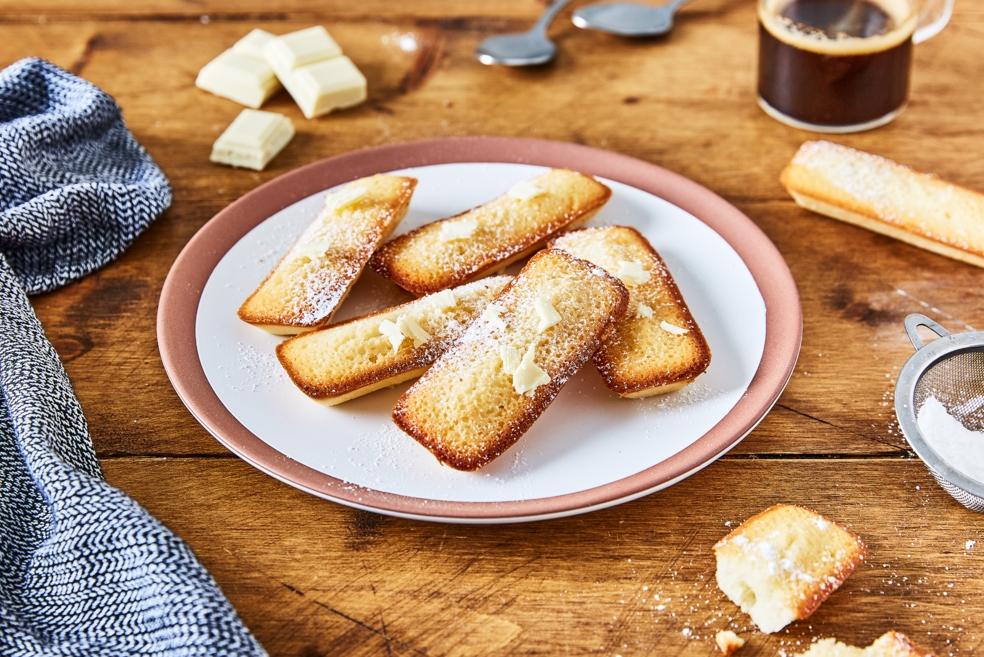 Financiers au chocolat blanc