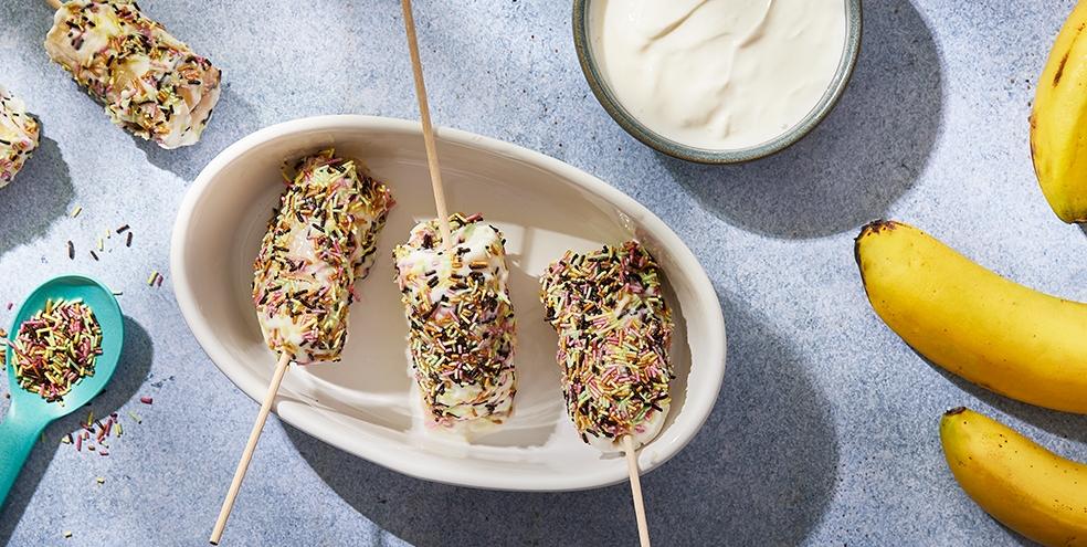 Popsicle à la banane et au yaourt