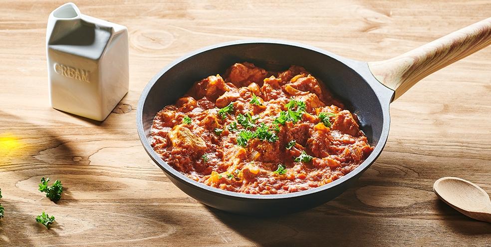 Blancs de poulet à la crème de tomate