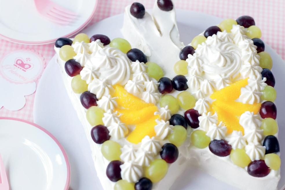 Gâteau papillon aux fruits