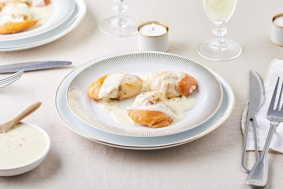 Noix de Saint-Jacques au Champagne